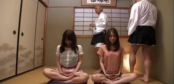  Japanese babes Anna Kirishima and Kana Suzuki fucked by perverts